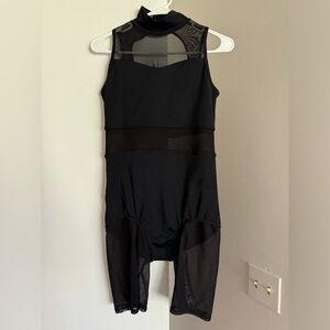 Small Adult Black Balera Biketard Costume